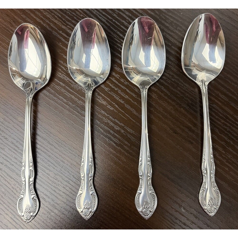 4.   Washington Forge   CHARLESTON CLASSIC   Stainless  Oval Place Soup Spoons